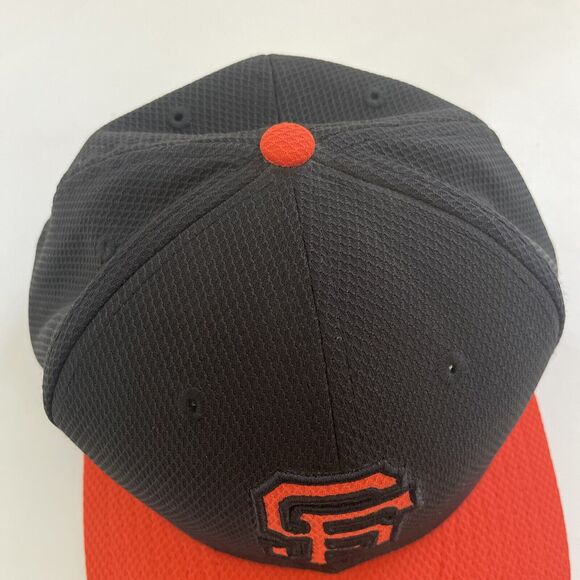San Francisco Giants New Era 59Fifty Fitted Hat Baseball Cap 7 3/8 Black MLB - Picture 6 of 10